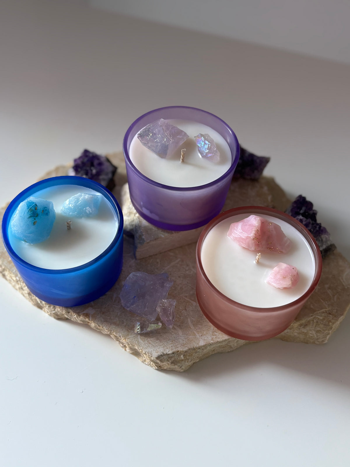 Crystals Candle Jar