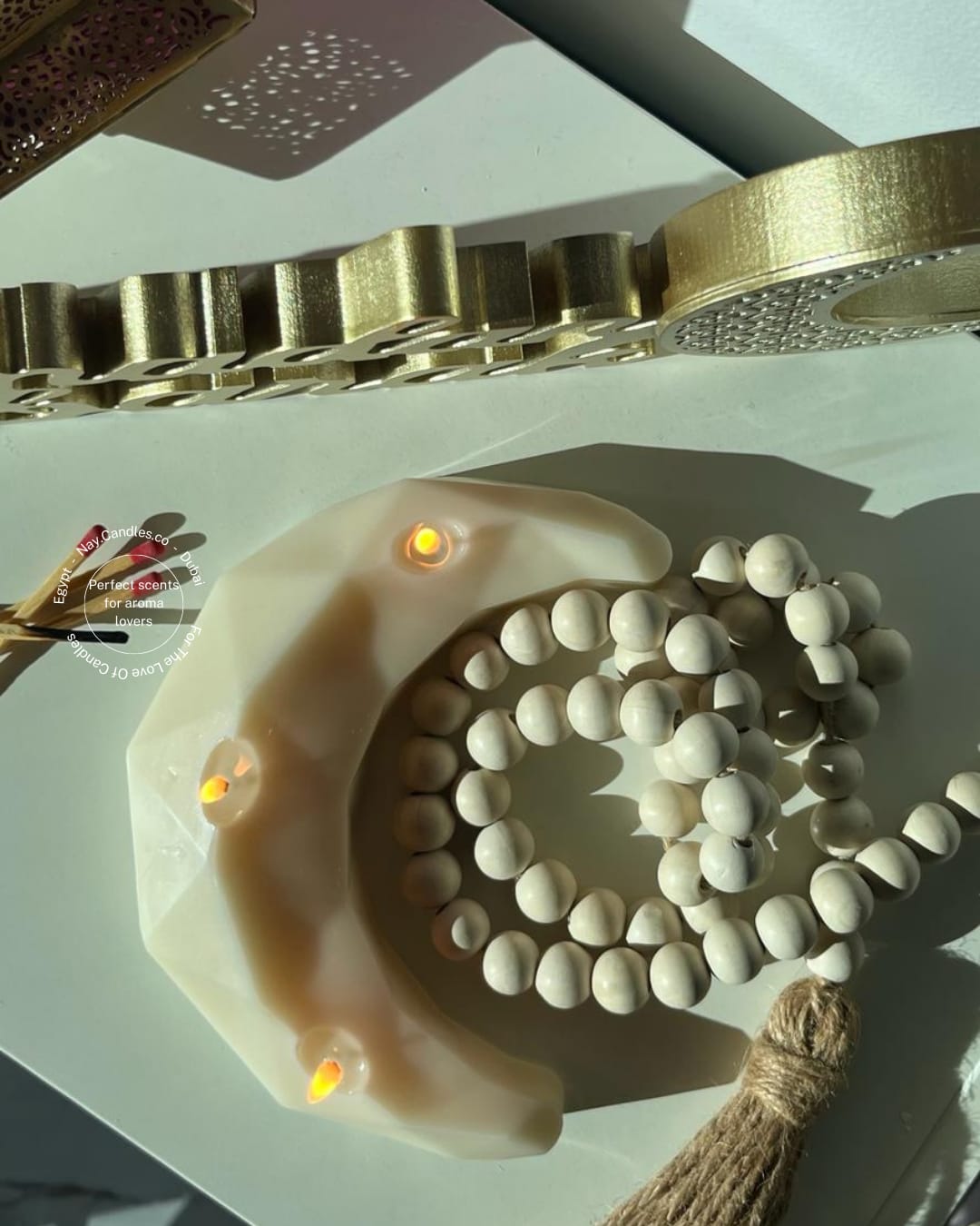 Crescent Moon Candle