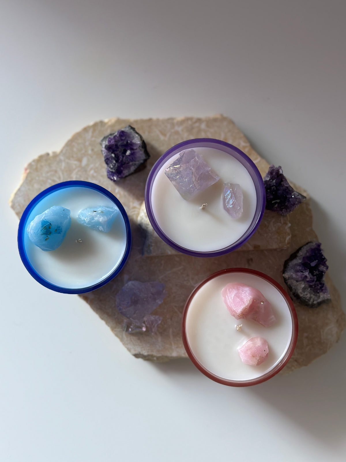 Crystals Candle Jar