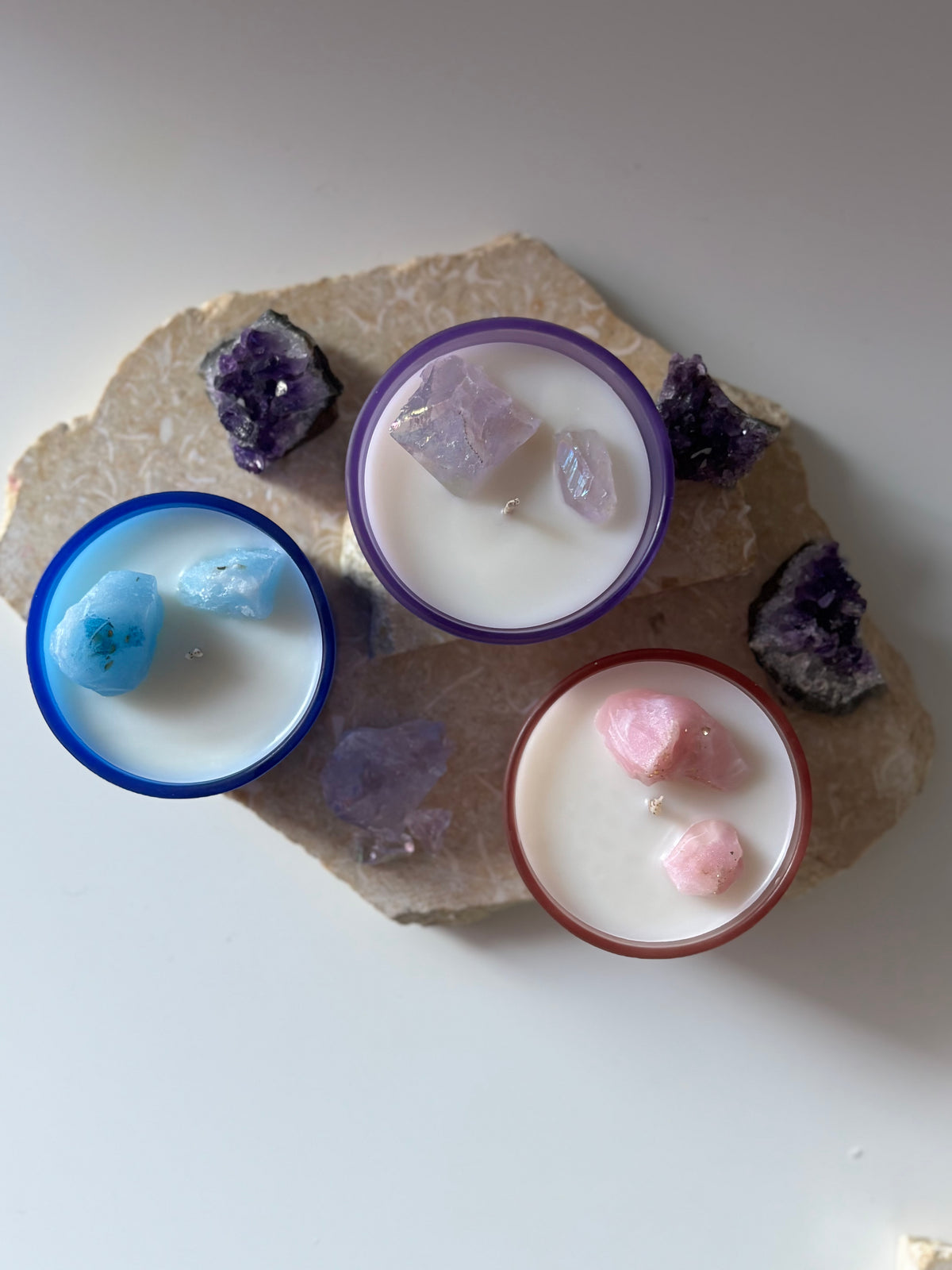 Crystals Candle Jar