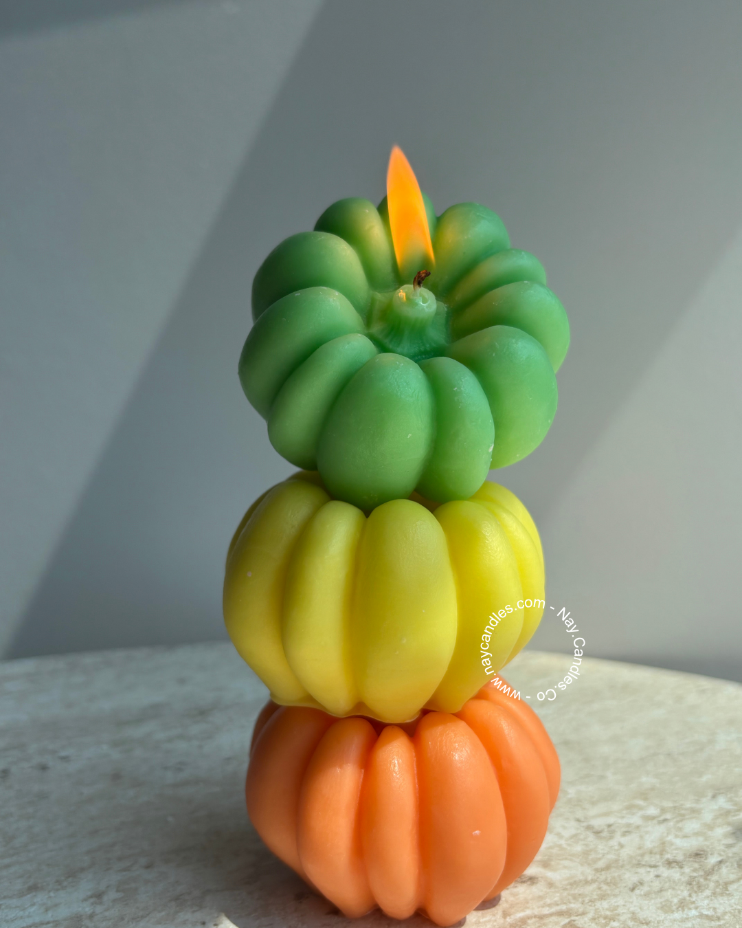 Pumpkin candle
