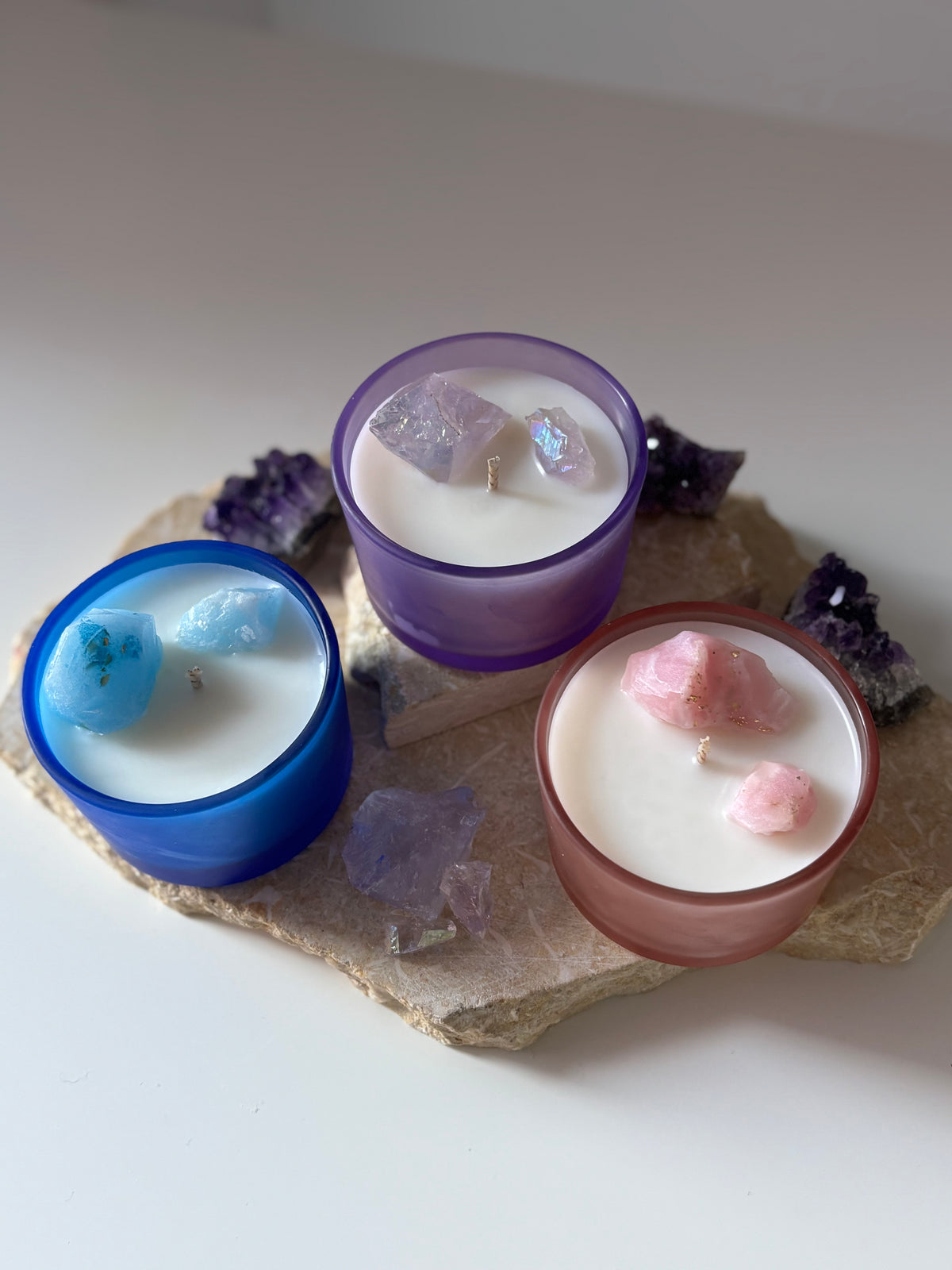 Crystals Candle Jar
