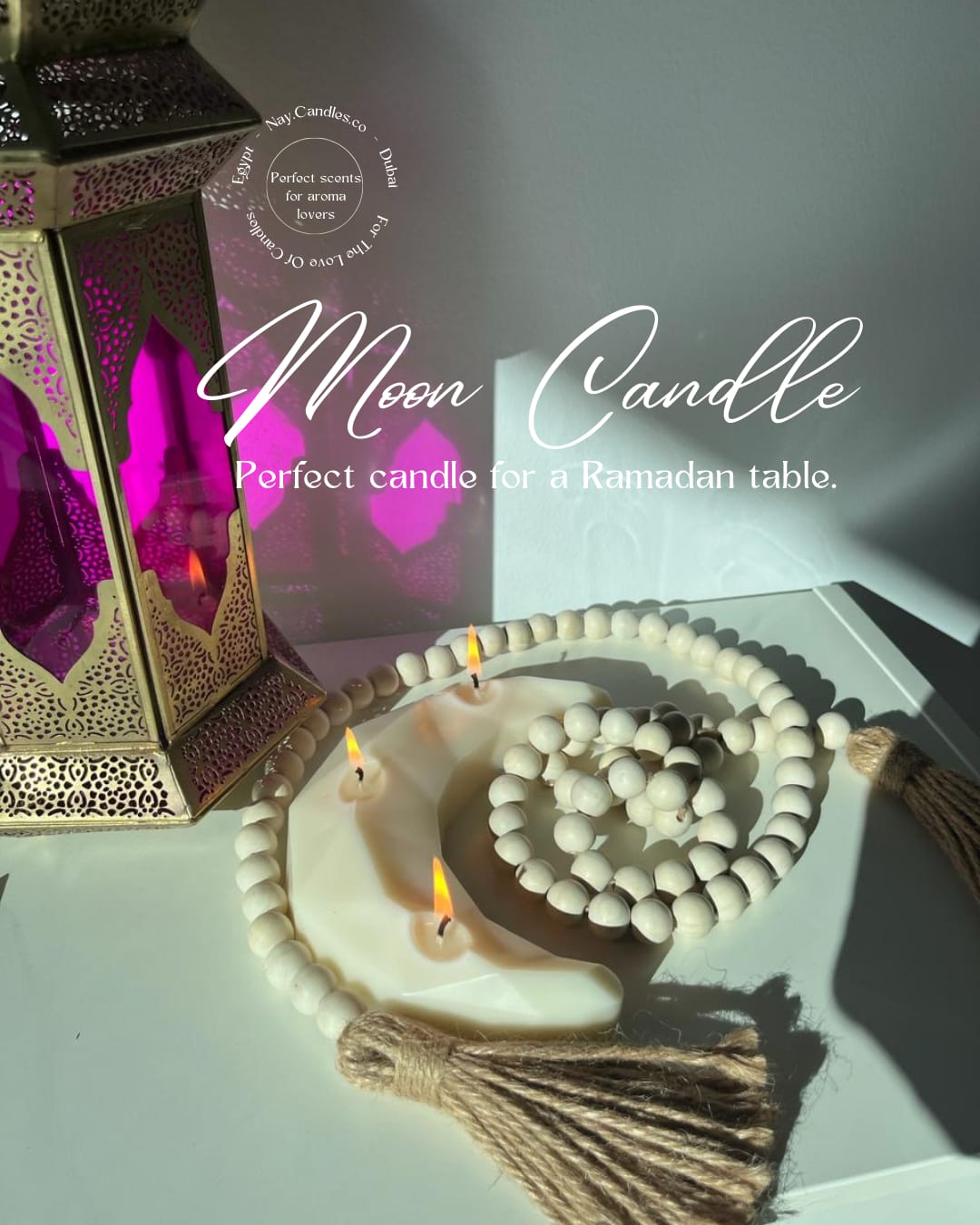 Crescent Moon Candle